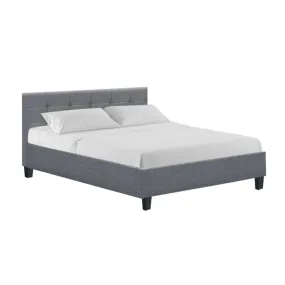 Agnes Queen Bed Frame Grey