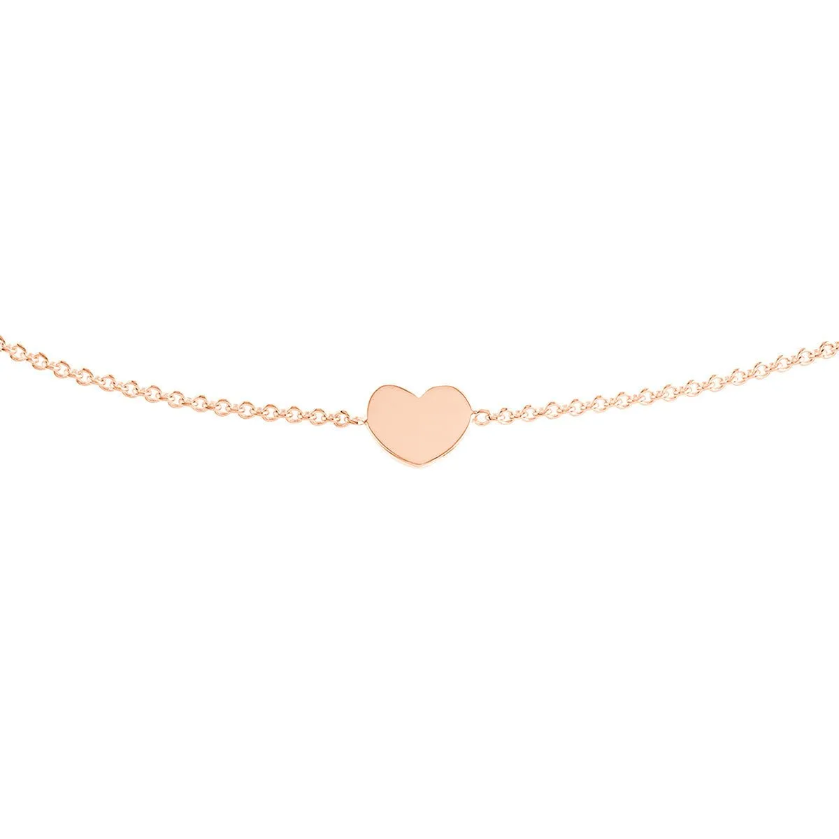 14K Gold Mini Heart Bolo Bracelet