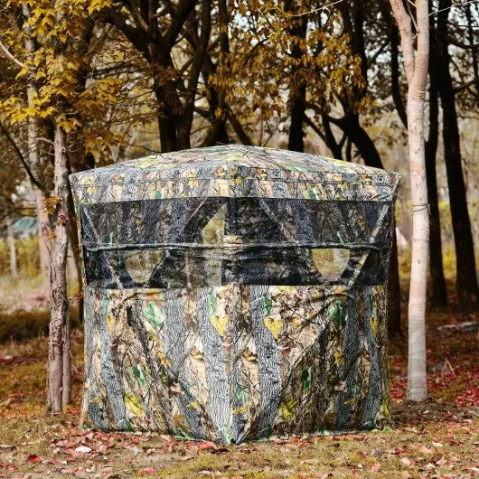 3 Person Hunting camouflage Surround View Tent with Slide Mesh Window