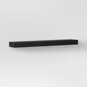 36" Floating Wood Shelf Black - Threshold