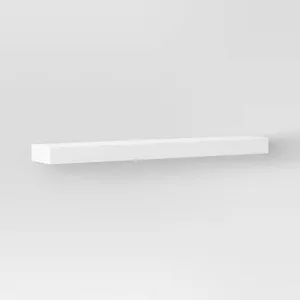 36" Floating Wood Shelf White - Threshold