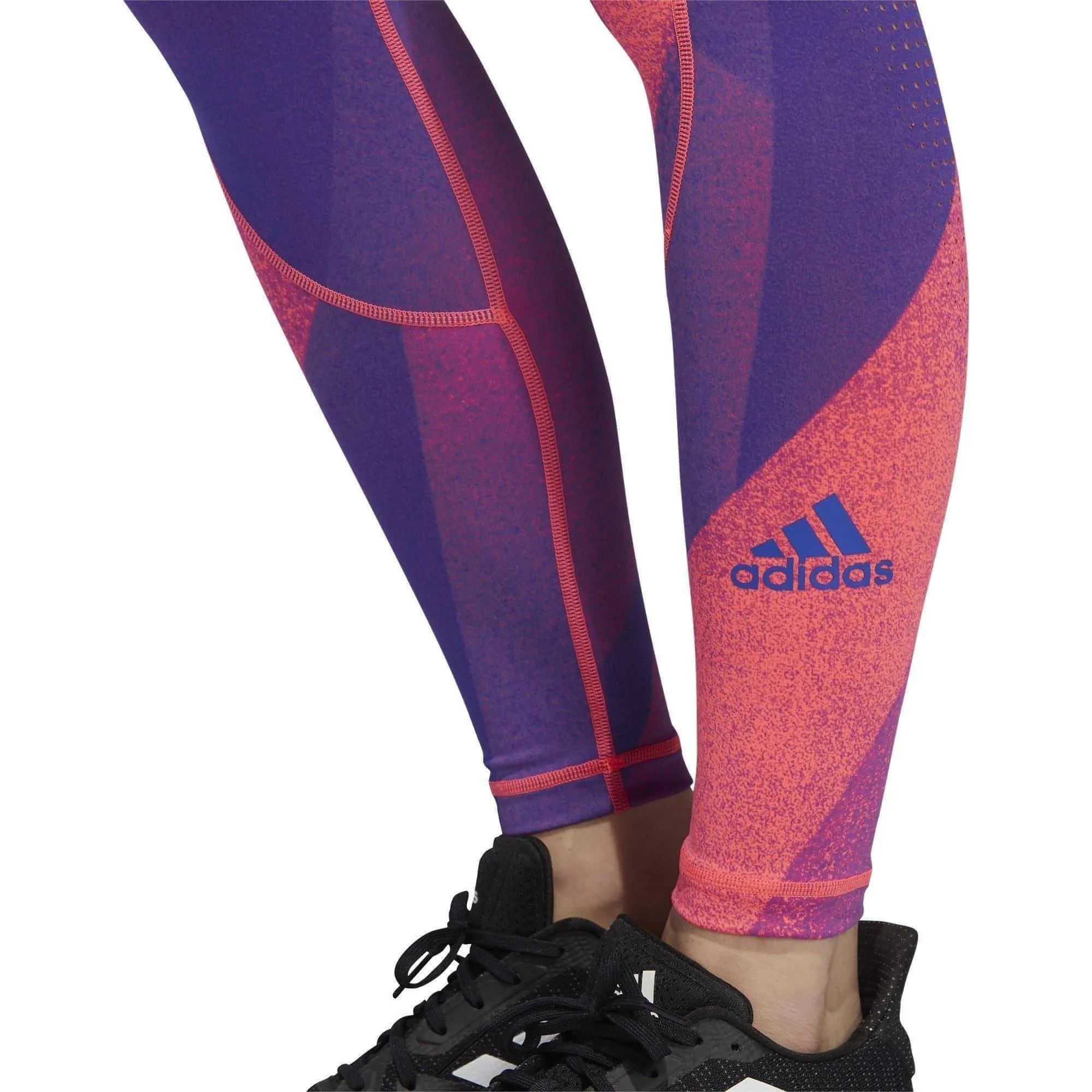 adidas AlphaSkin Graphic Womens Long Training Tights - Pink