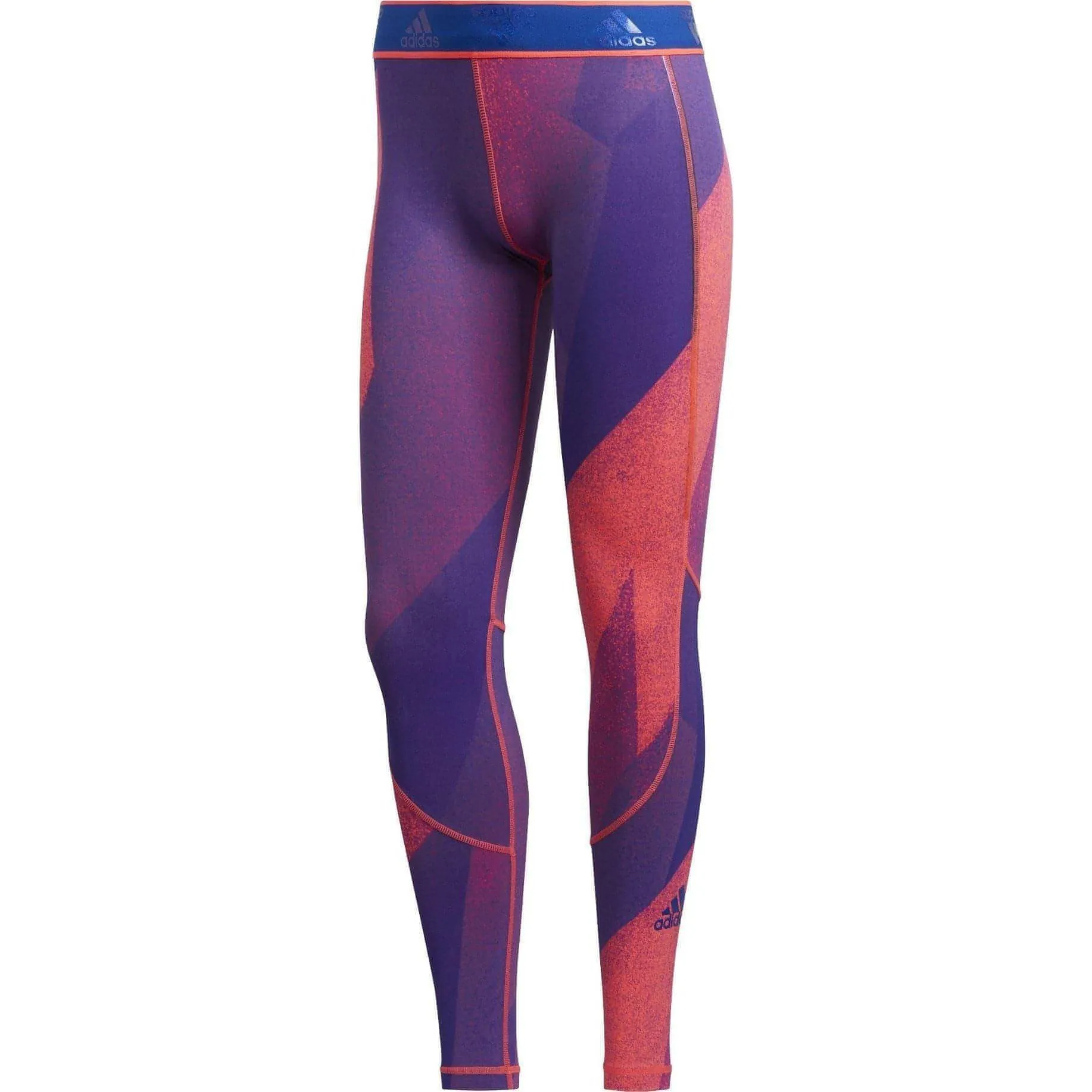 adidas AlphaSkin Graphic Womens Long Training Tights - Pink