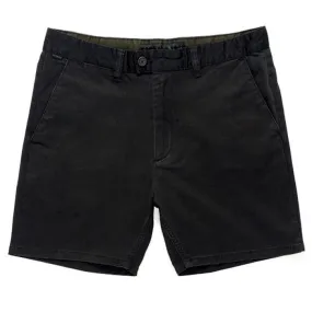 Afends Mens Chino Short - Black - Old Man Chino Shorts