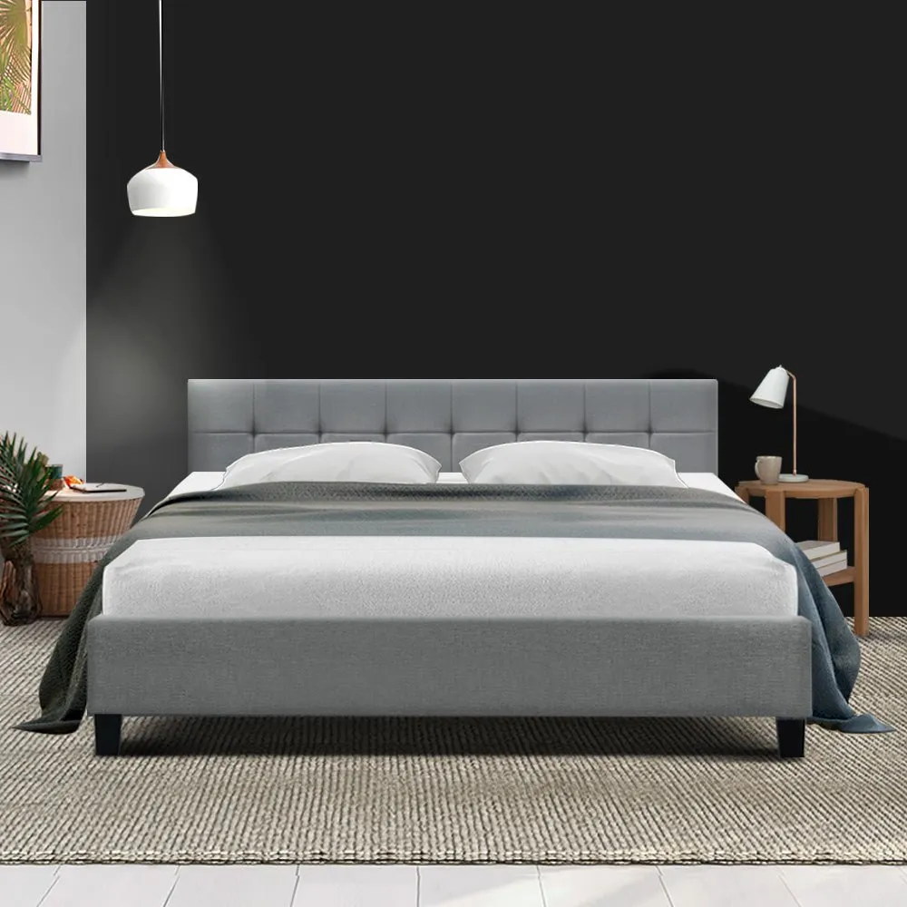 Agnes King Bed Frame Grey