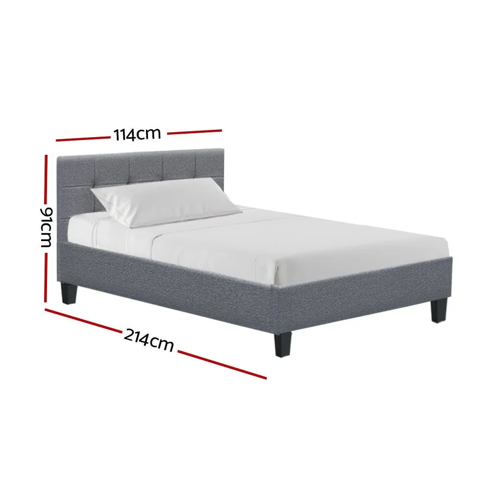 Agnes King Single Bed Frame Grey