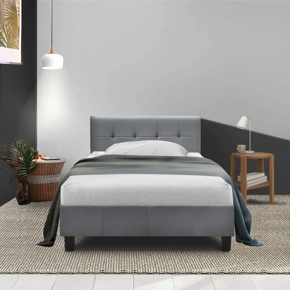 Agnes King Single Bed Frame Grey