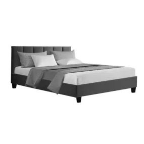 Alma Double Bed Frame Charcoal