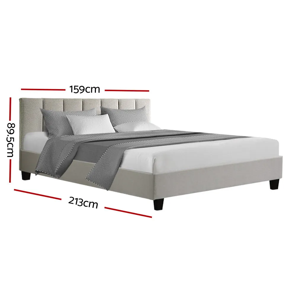 Alma Queen Bed Frame Beige