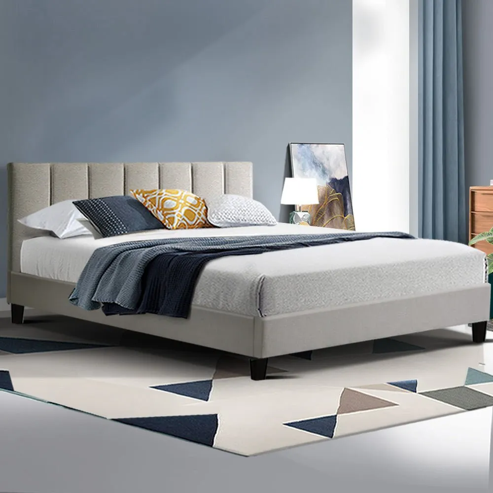 Alma Queen Bed Frame Beige