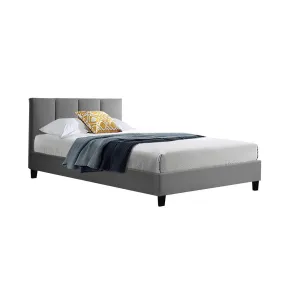 Alma Single Bed Frame Grey