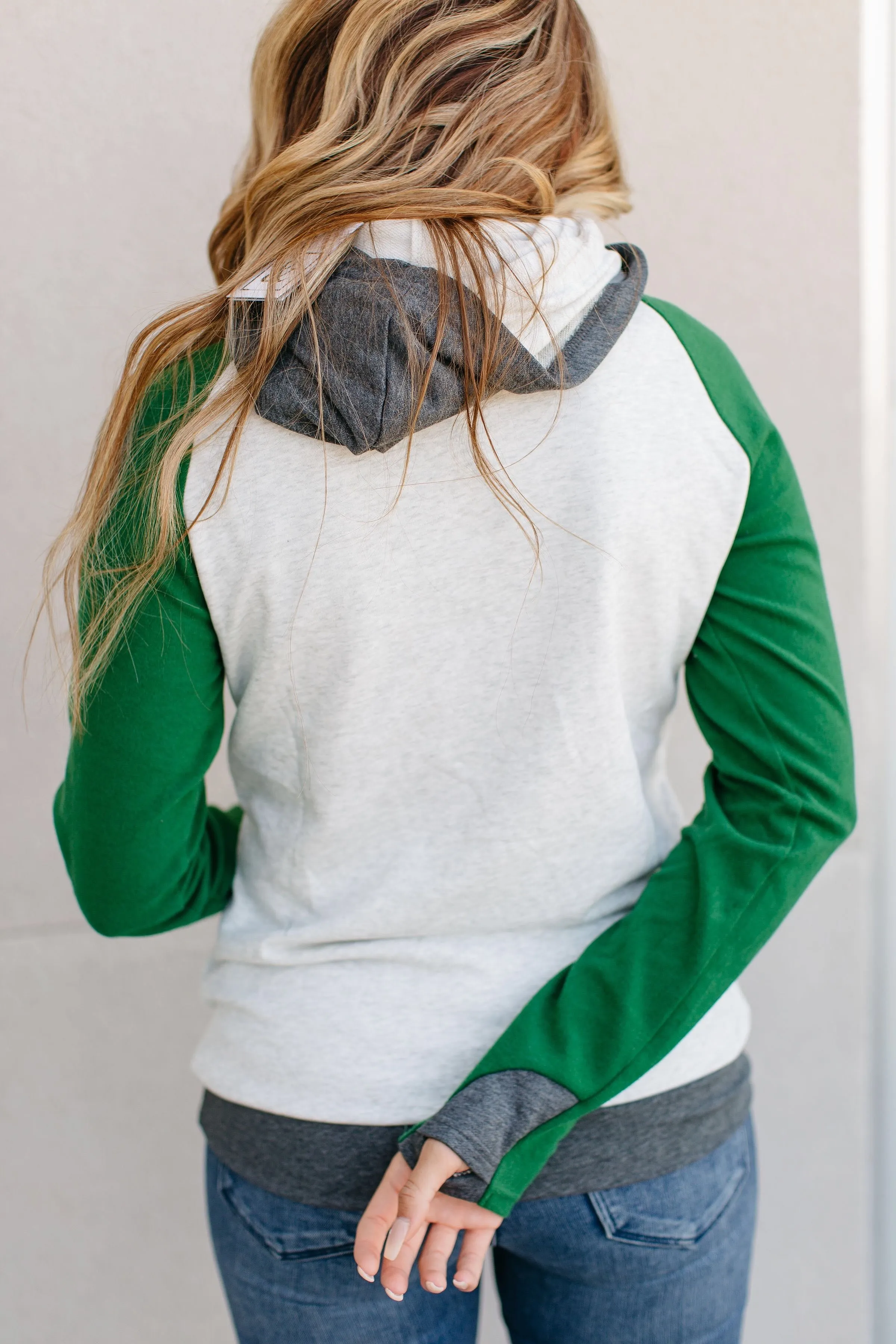 Ampersand Avenue Baseball DoubleHood Sweatshirt - Forest