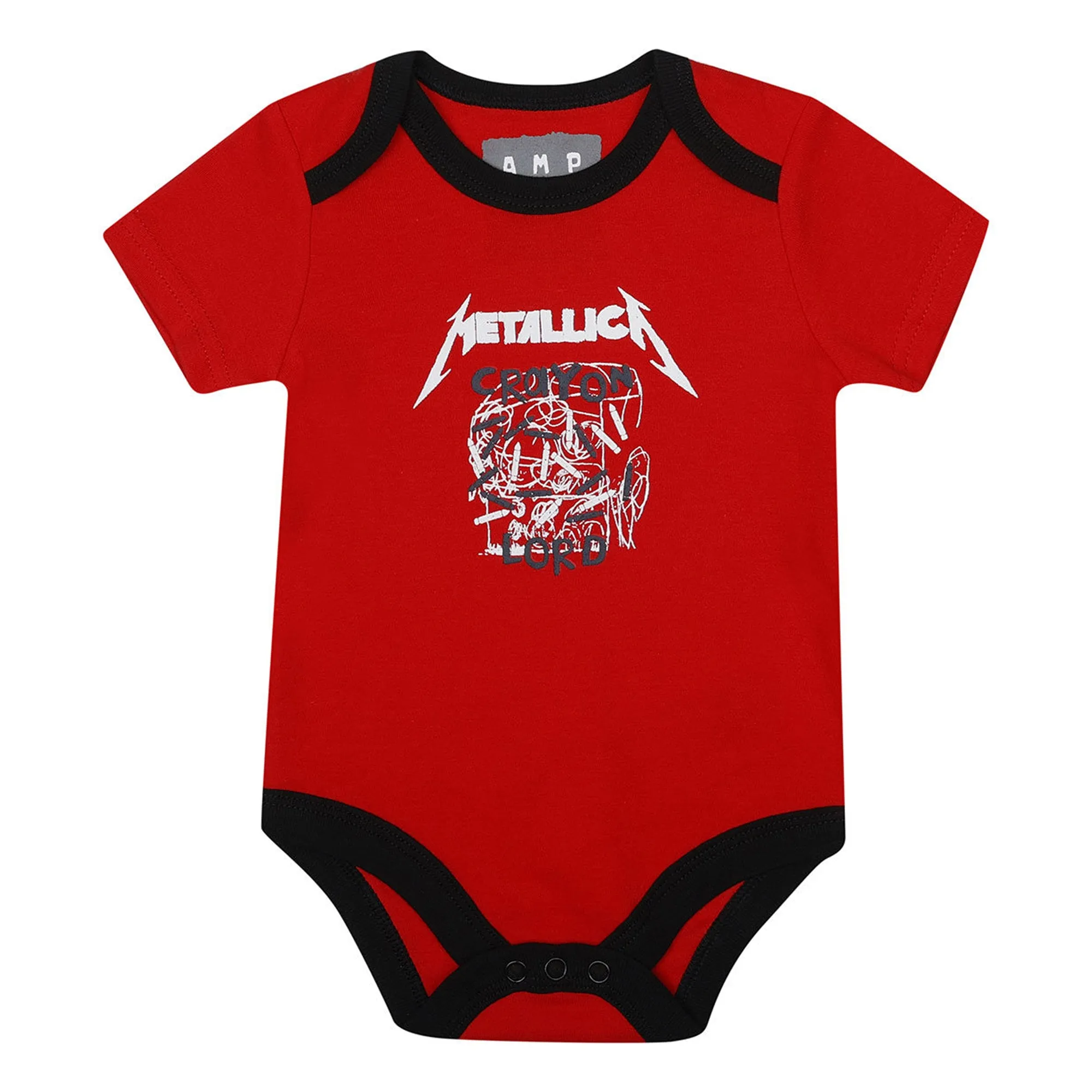 Amplified Baby Crayon Lord Metallica Babygrow Set (Pack of 3)