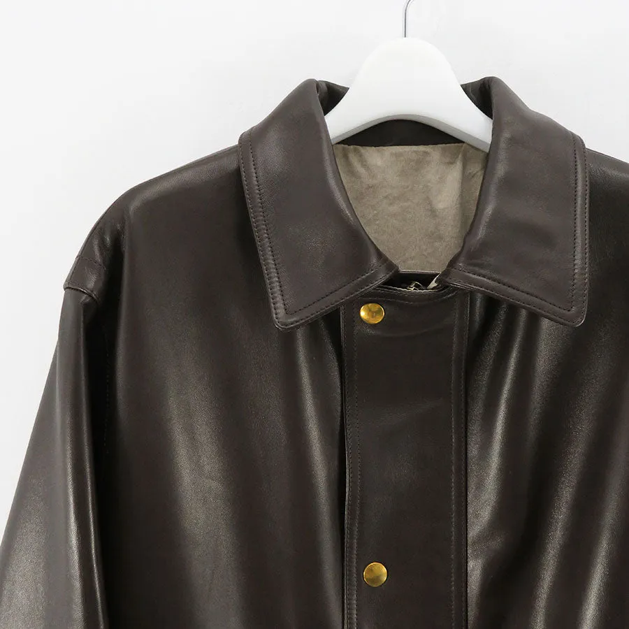 【A.PRESSE/アプレッセ】<br>Leather Hunting Coat <br>24SAP-01-02H