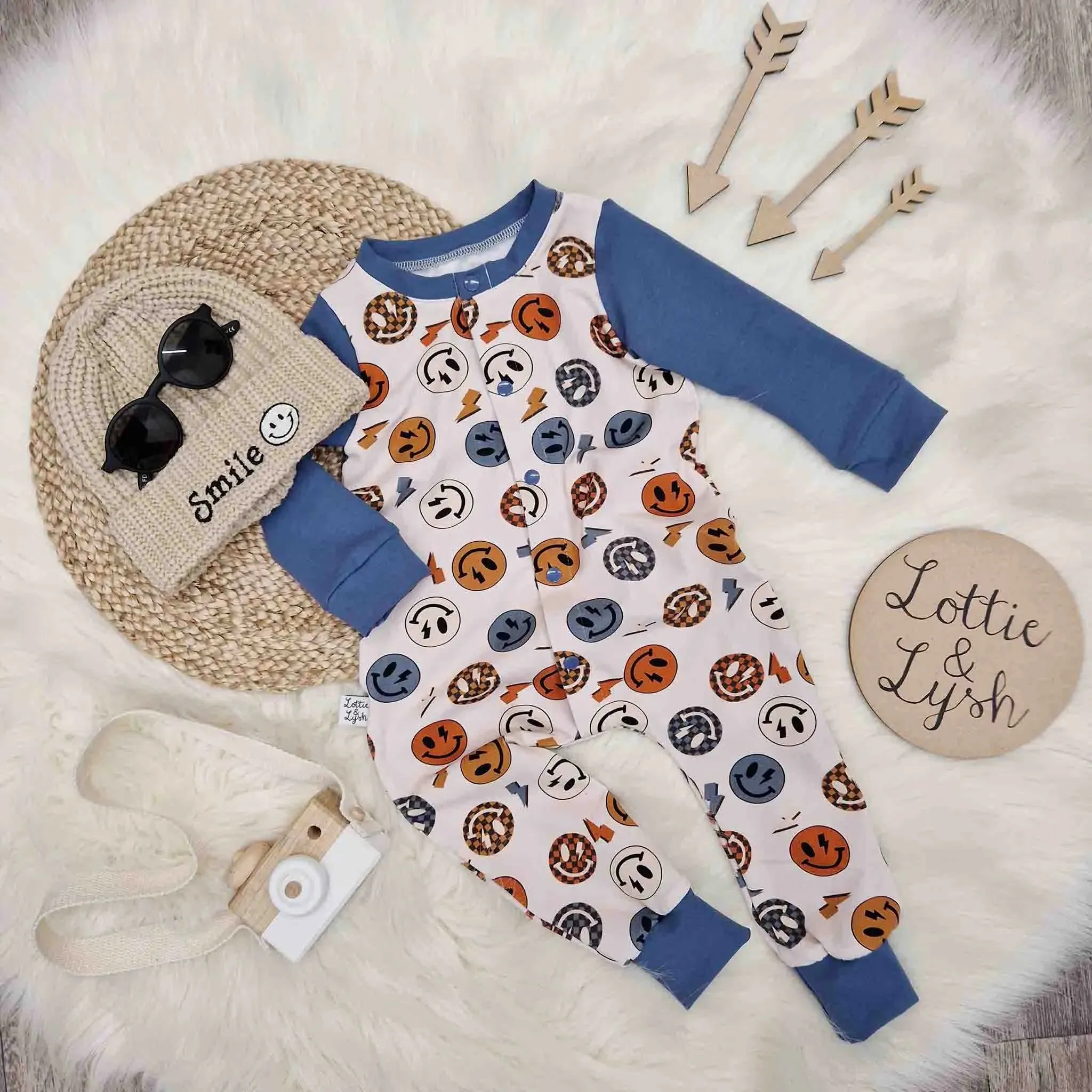 Baby & Toddler Romper | Vintage Smiles Romper