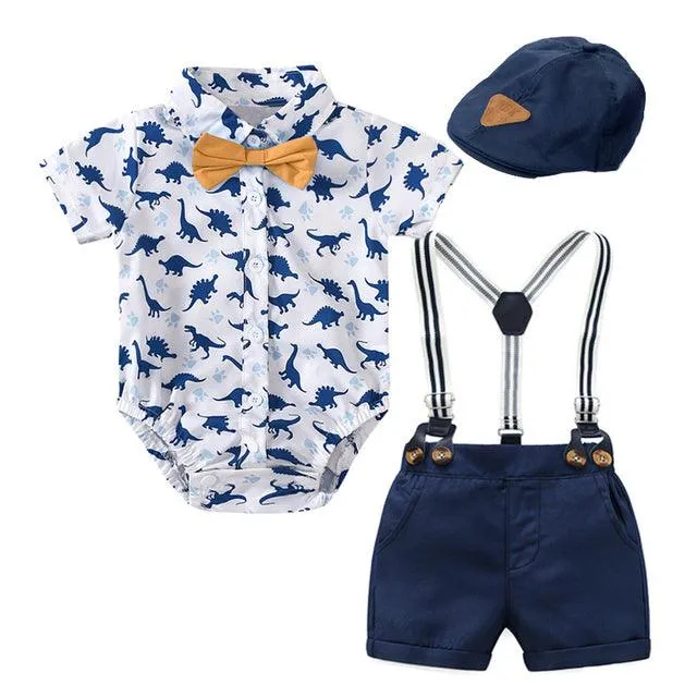 Baby Boy Suspenders Set