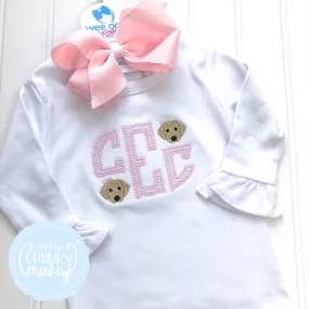 Baby Girl Gown -Baby Sister Monogram Gown