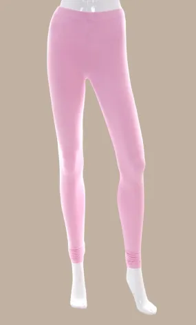 Baby Pink Cotton Leggings