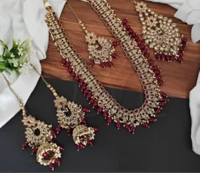 Beautiful Kundan Long Necklace & Earring Set