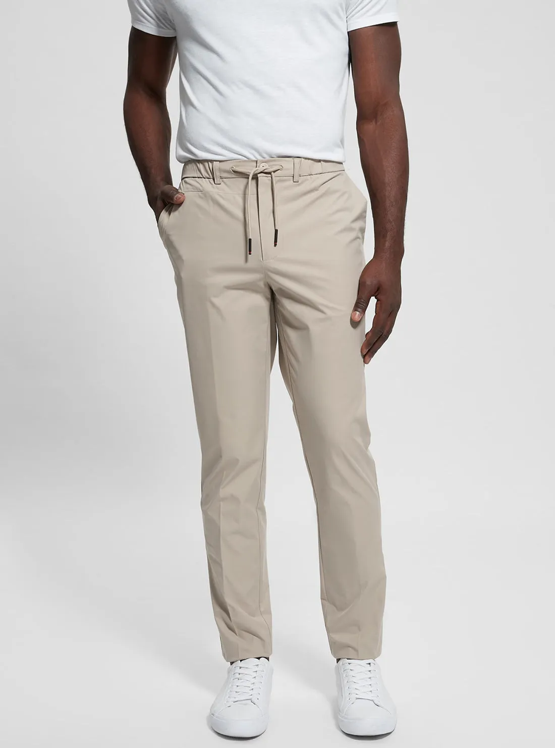 Beige Tech Chino Pant