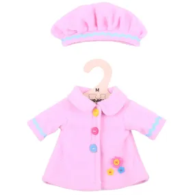 BigJigs Doll's Clothes Pink Hat and Coat