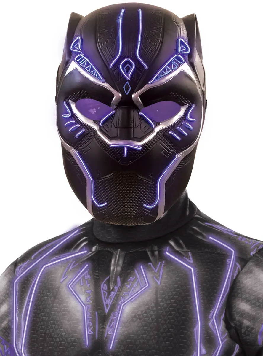 Black Panther Boys Super Deluxe Light Up Battle Costume