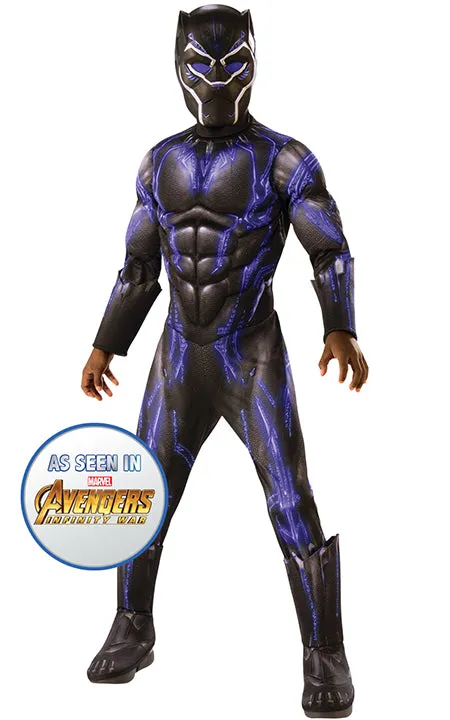 Black Panther Purple Battle Suit Boys Costume