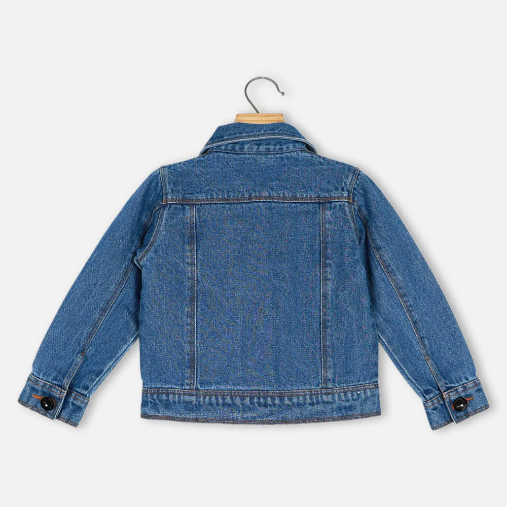 Blue Full Sleeves Denim Jacket