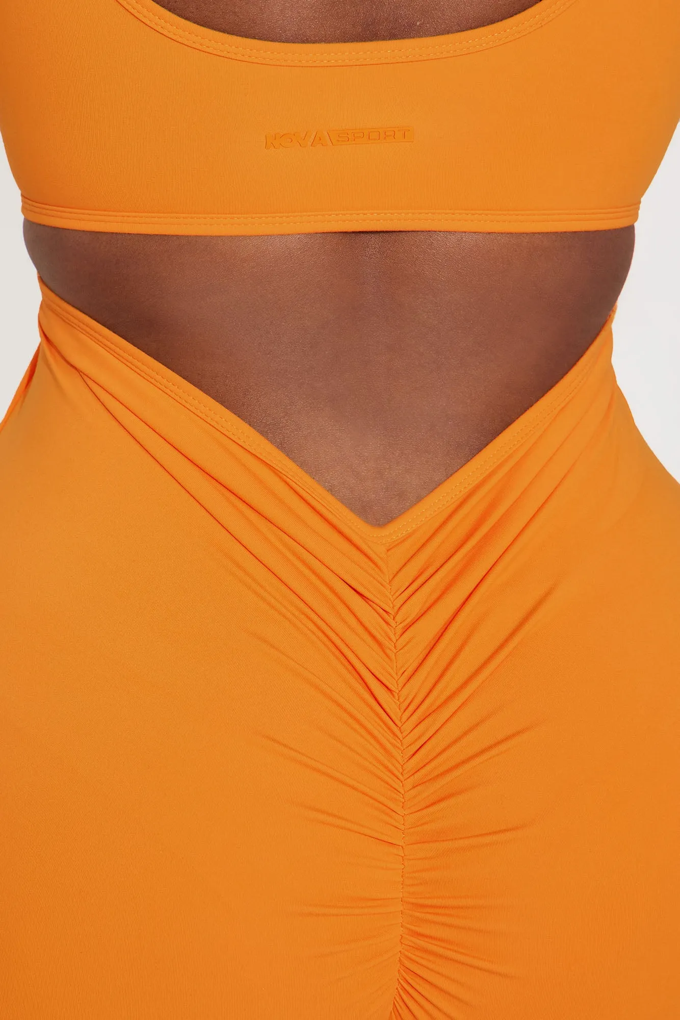 Body Burn Super Soft Active Jumpsuit - Tangerine