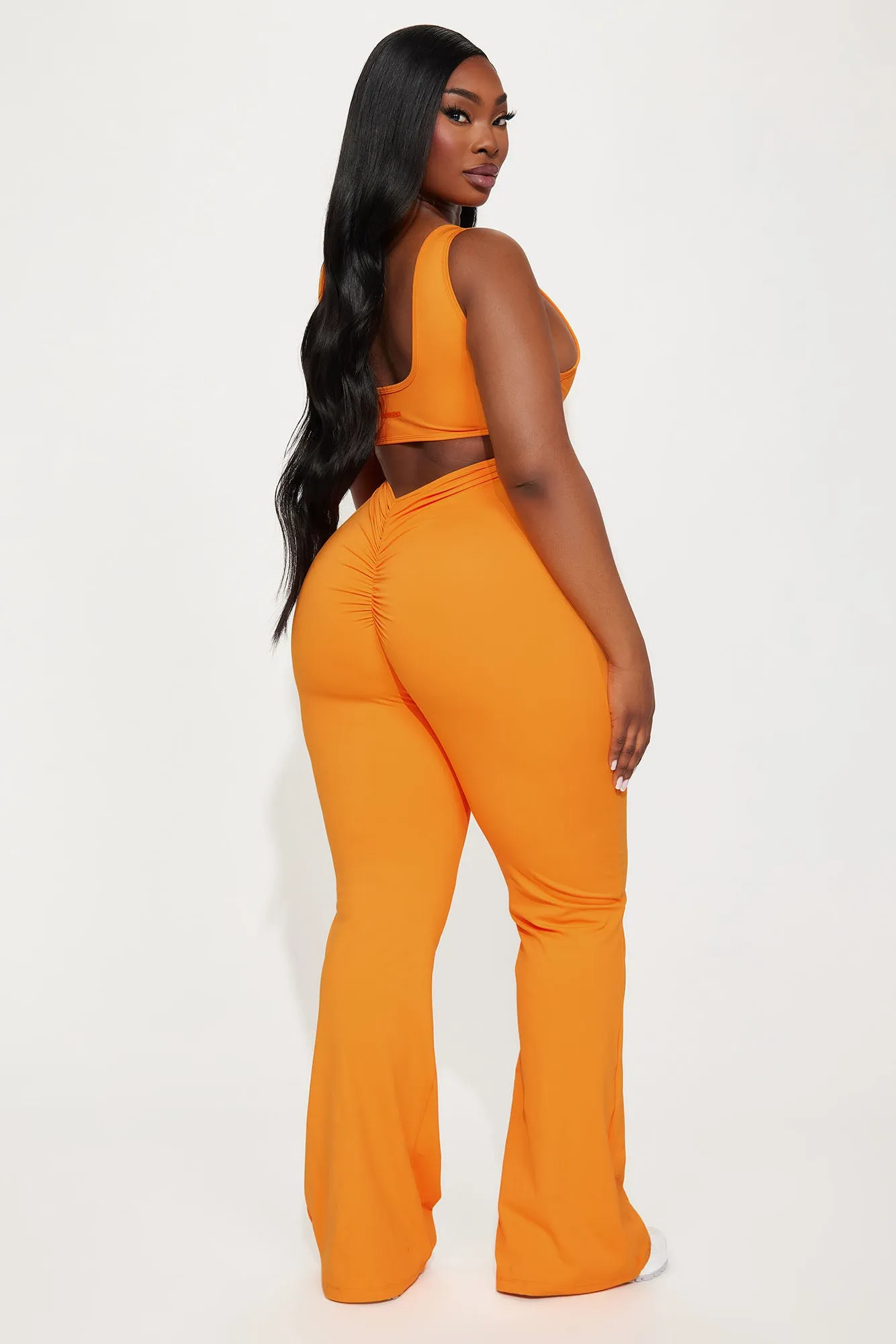 Body Burn Super Soft Active Jumpsuit - Tangerine