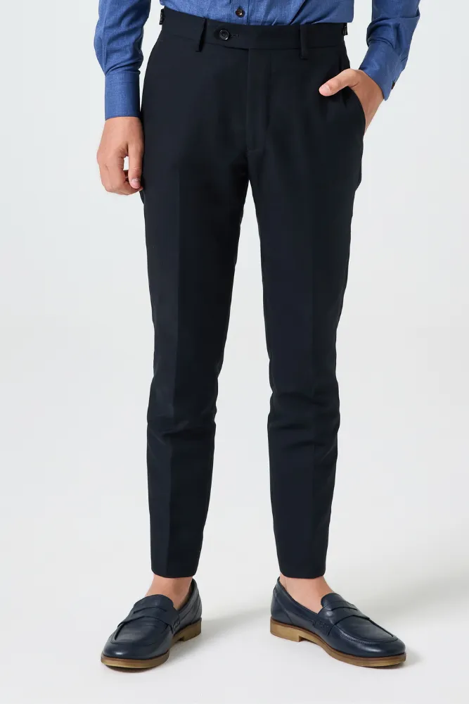 Bowie Chino Pants - Black Cotton