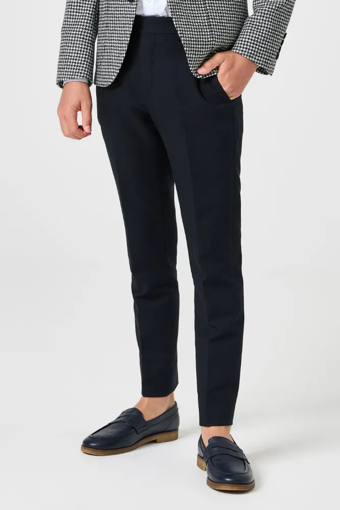 Bowie Chino Pants - Black Cotton