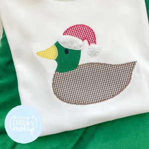 Boy Shirt - Santa Fuzzy Mallard