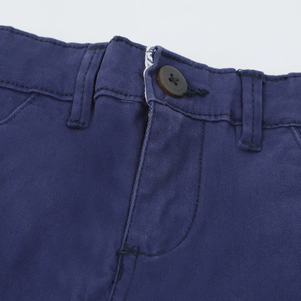 Boys Chino Cotton Pant - Purple