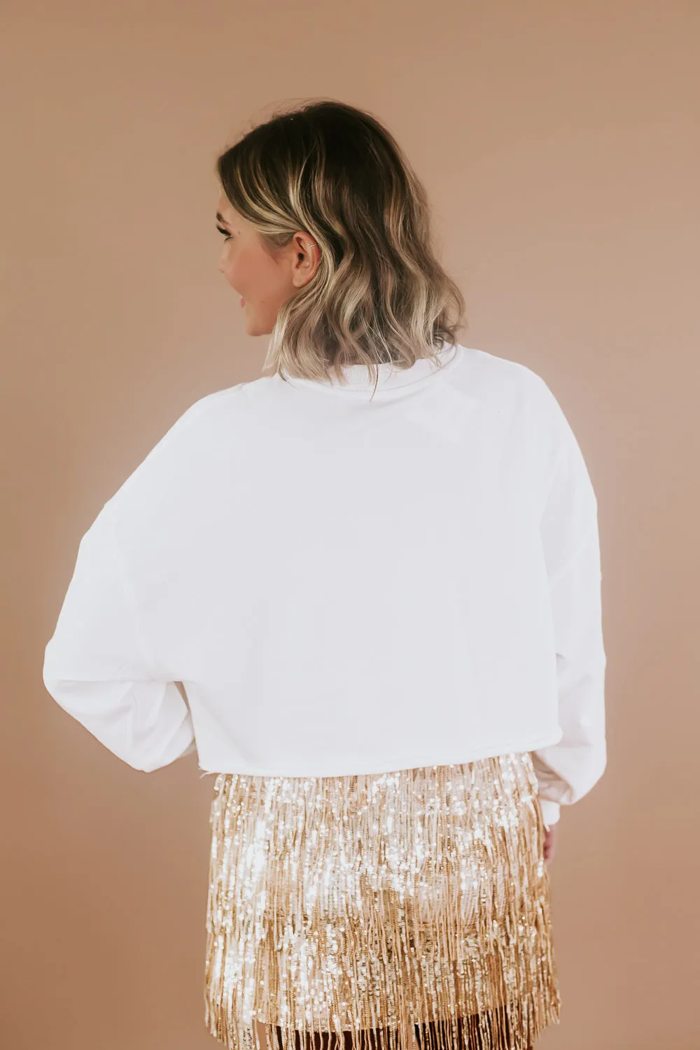 Bride Patch Crewneck, Ivory