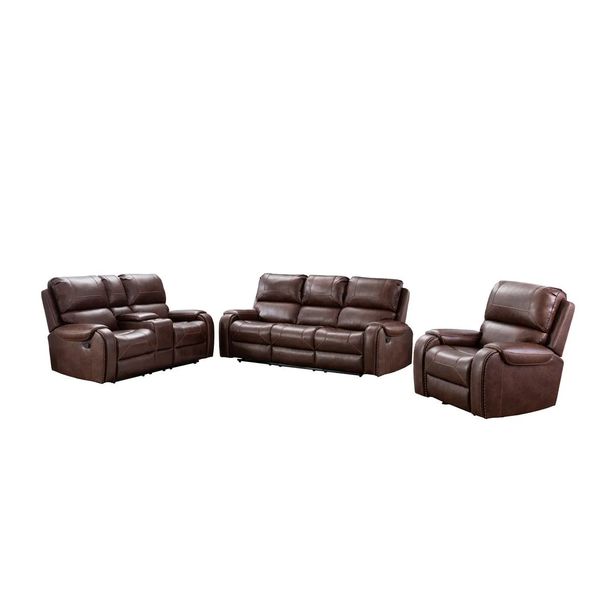 Caesar Brown Reclining Sofa