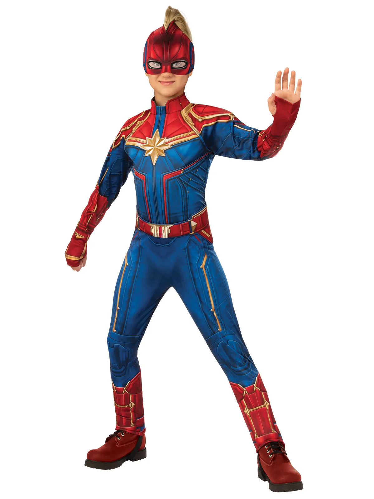 Captain Marvel Deluxe Costume for Kids - Marvel Captain Marvel