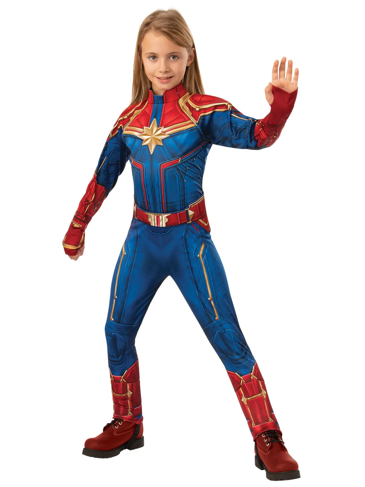 Captain Marvel Deluxe Costume for Kids - Marvel Captain Marvel