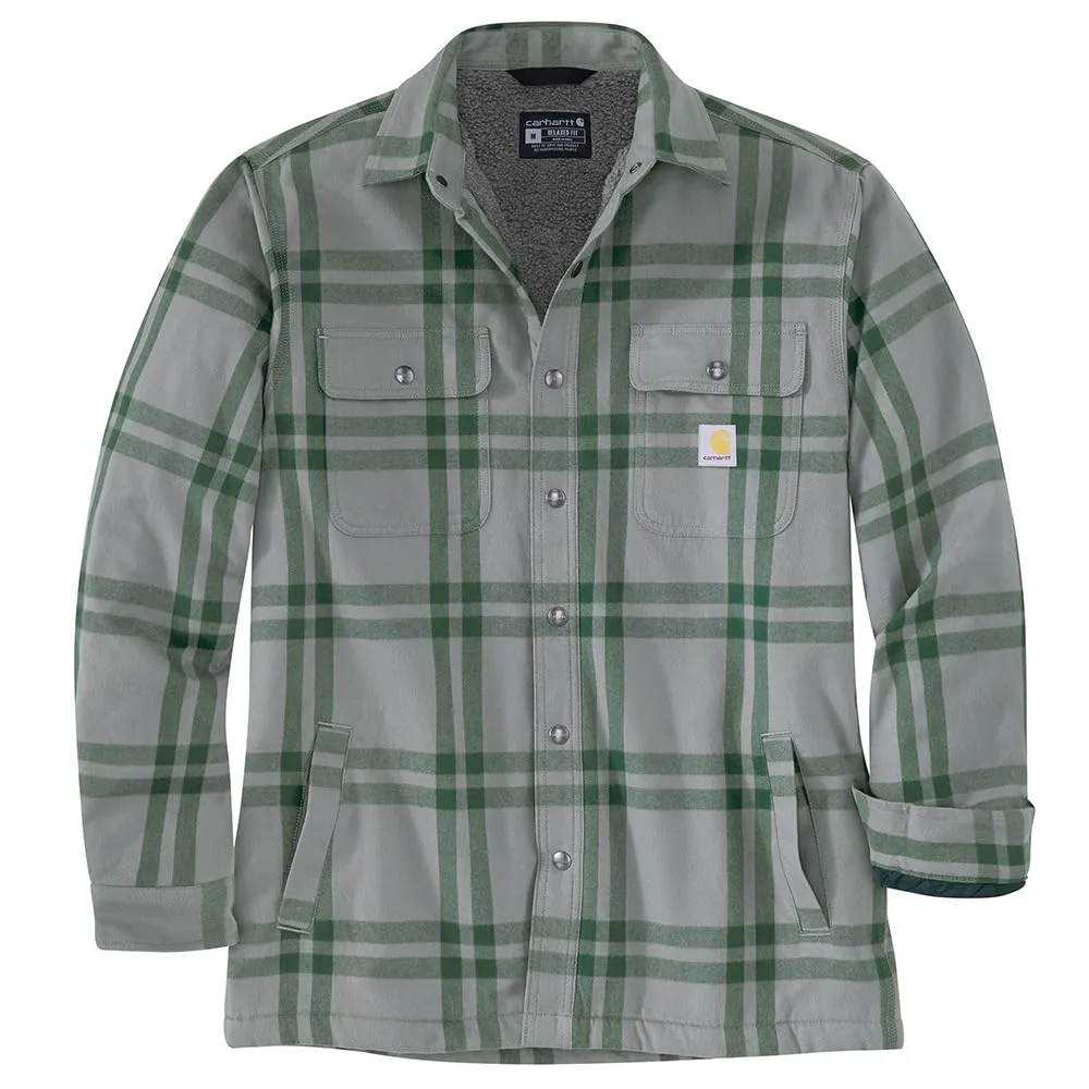 Carhartt 105939 & 106354 Men's Relaxed Fit Flannel Sherpa-Lined Shirt Jac