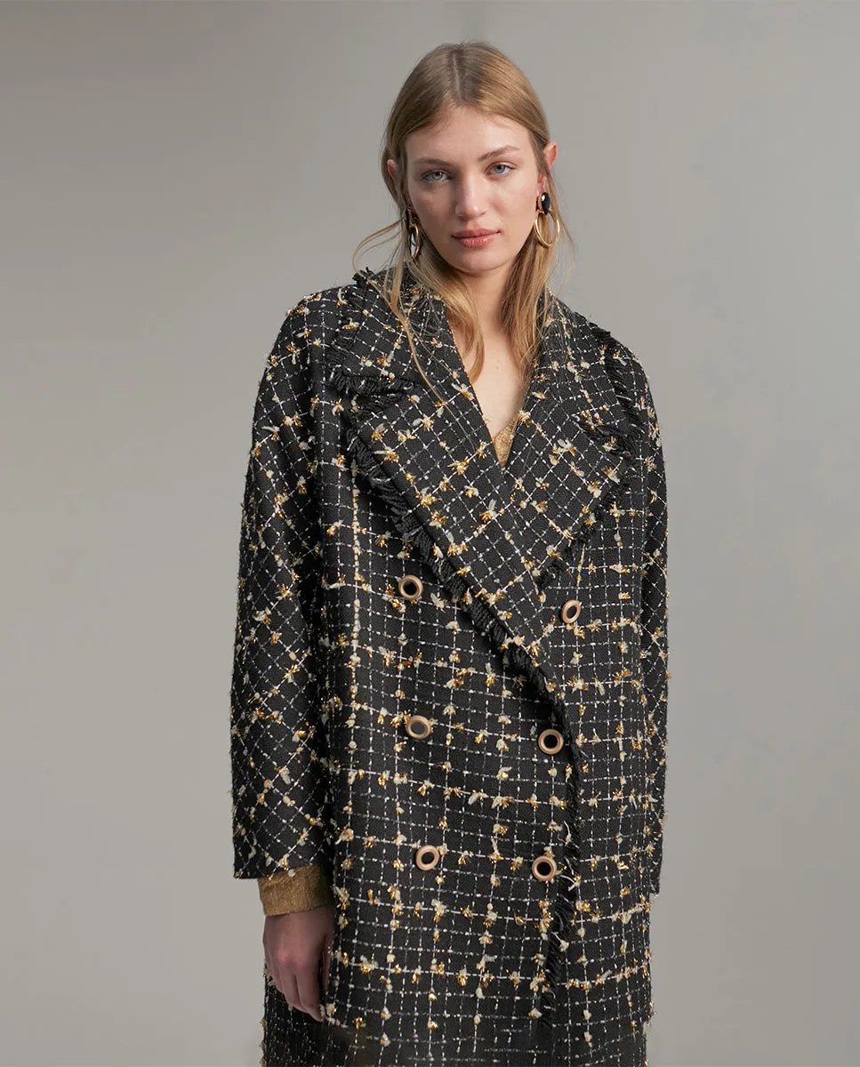 Check shimmer coat