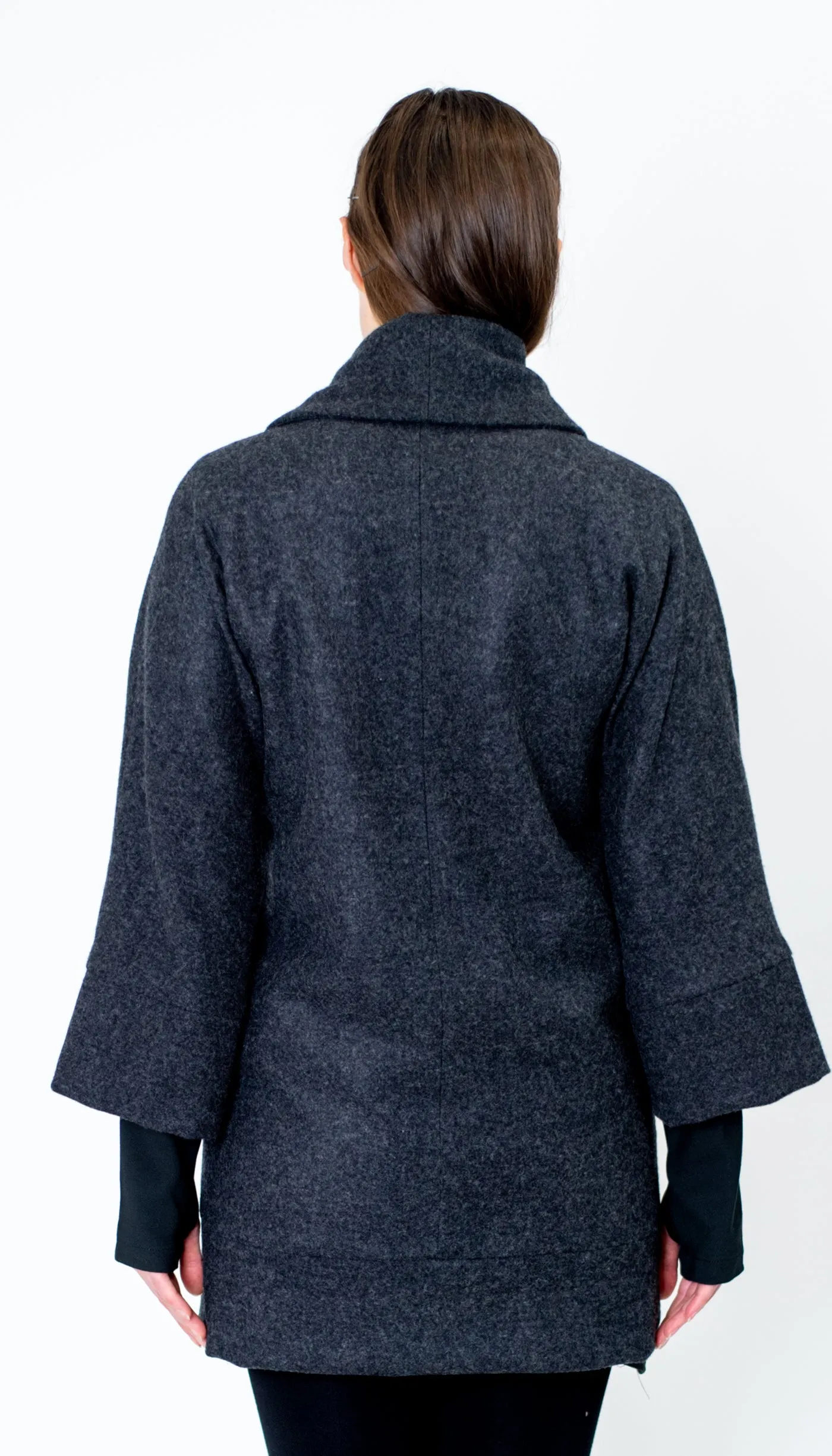 Classic Swing Coat/ Charcoal