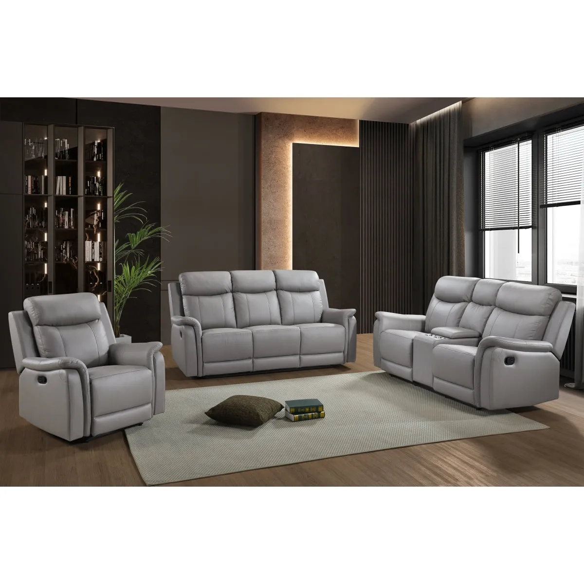 ComfortMaxx Reclining Loveseat with Console