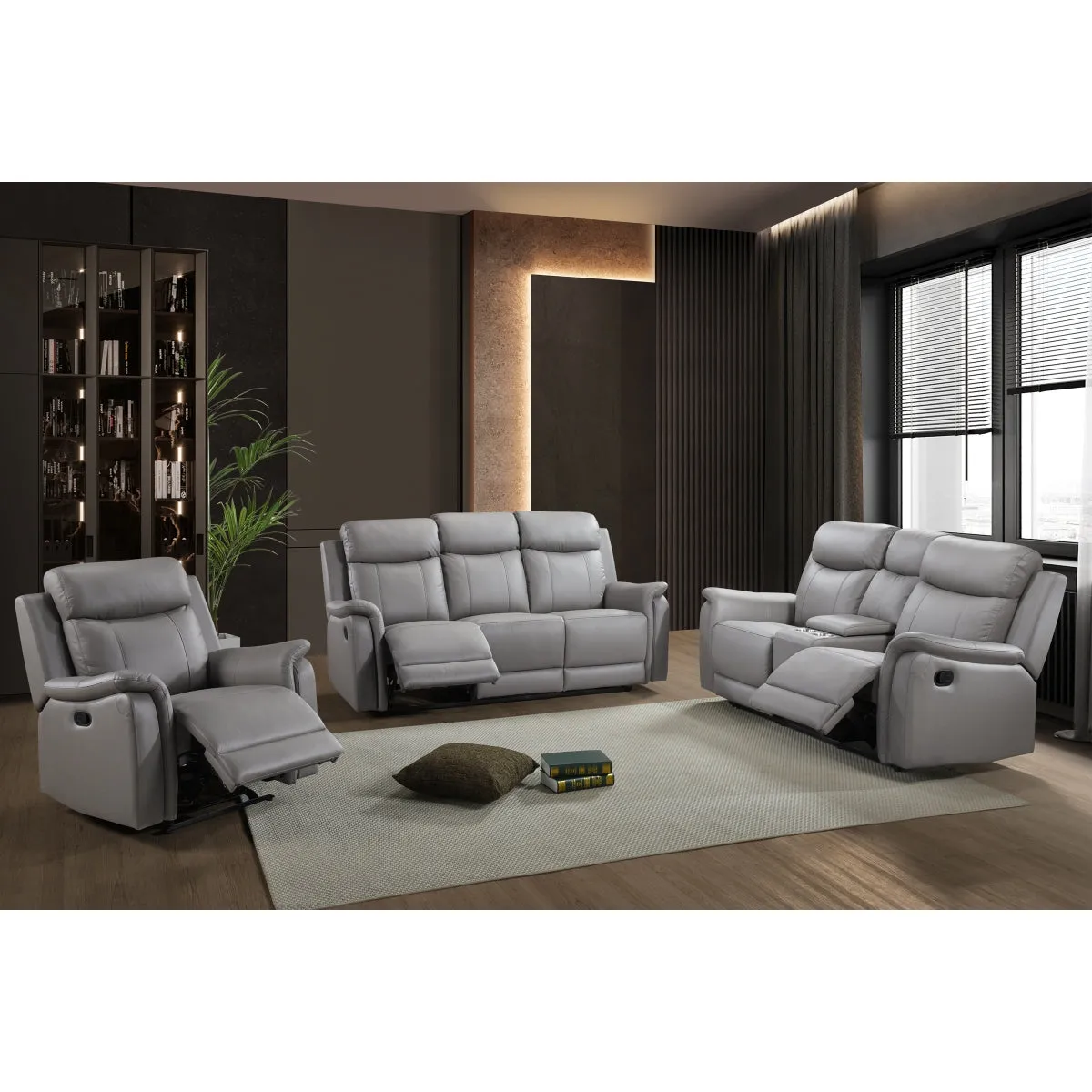 ComfortMaxx Reclining Loveseat with Console