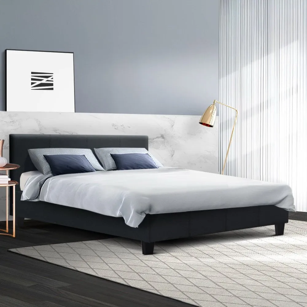 Coogee Queen Bed Base Charcoal