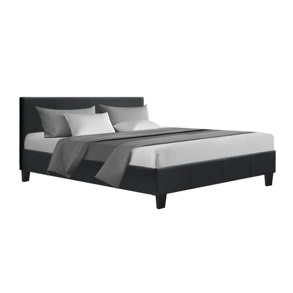 Coogee Queen Bed Base Charcoal