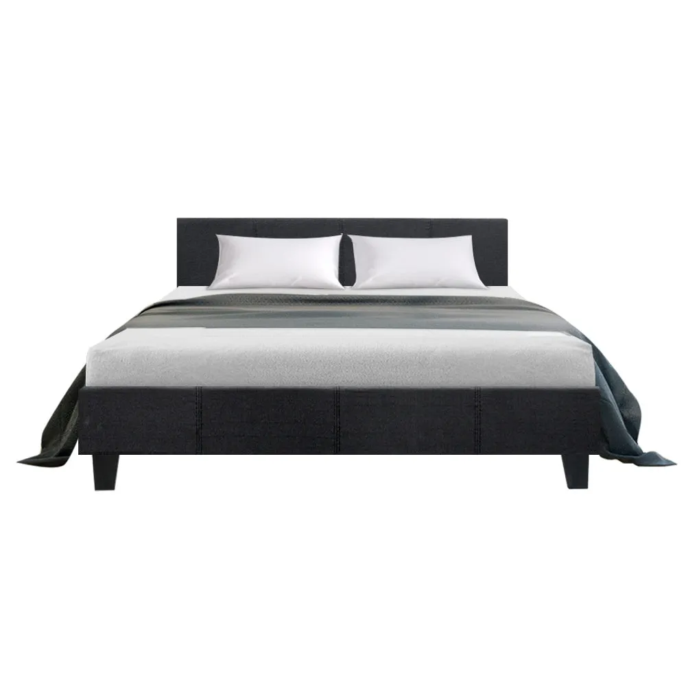 Coogee Queen Bed Base Charcoal