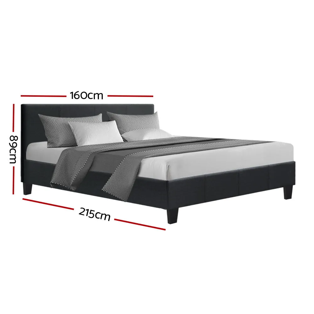 Coogee Queen Bed Base Charcoal