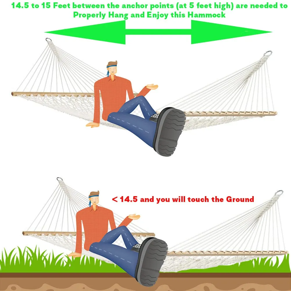 Cotton Rope Hammock - Double