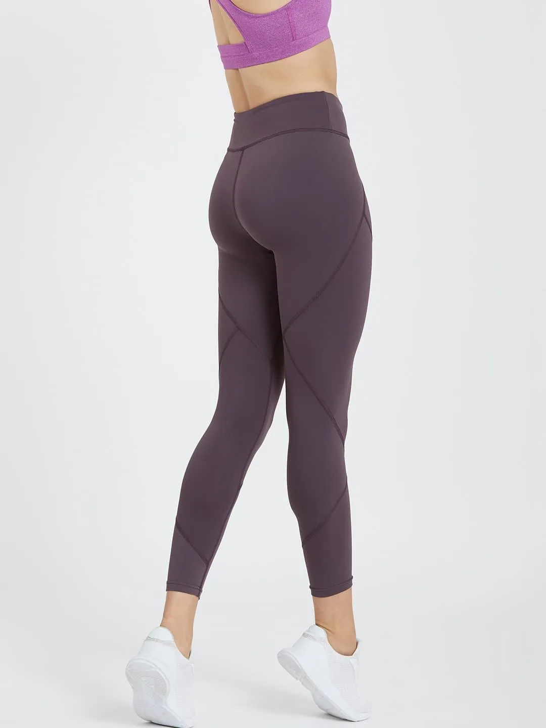 Creeluxe Graceful English Violet Ankle Length Leggings