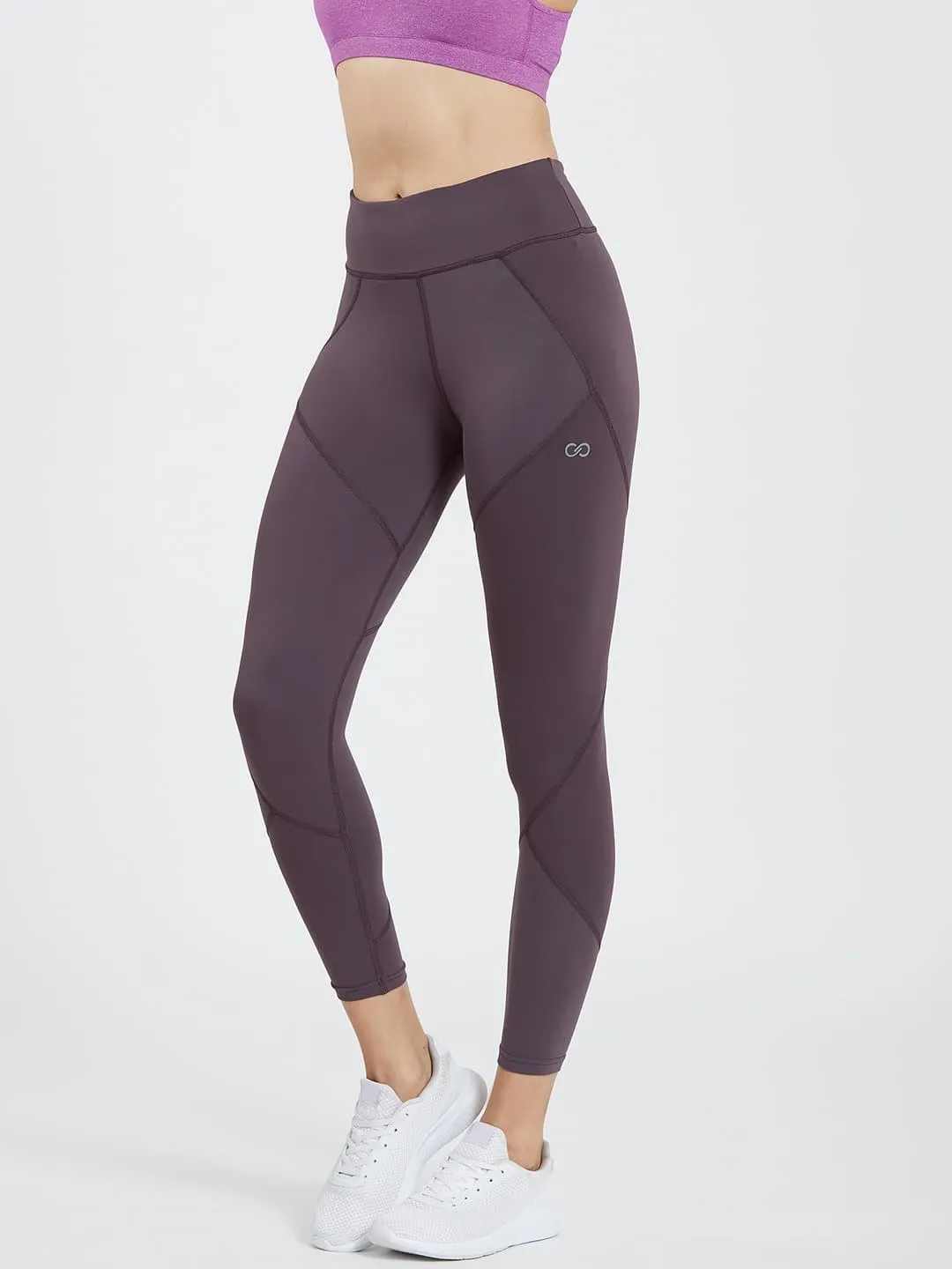 Creeluxe Graceful English Violet Ankle Length Leggings